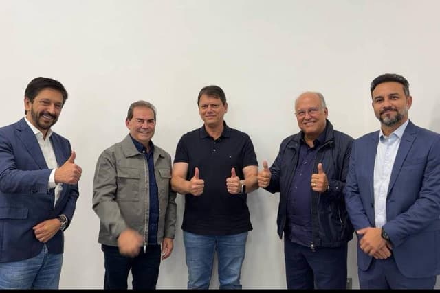 PRD e Solidariedade declaram apoio à reeleição de Tarcísio