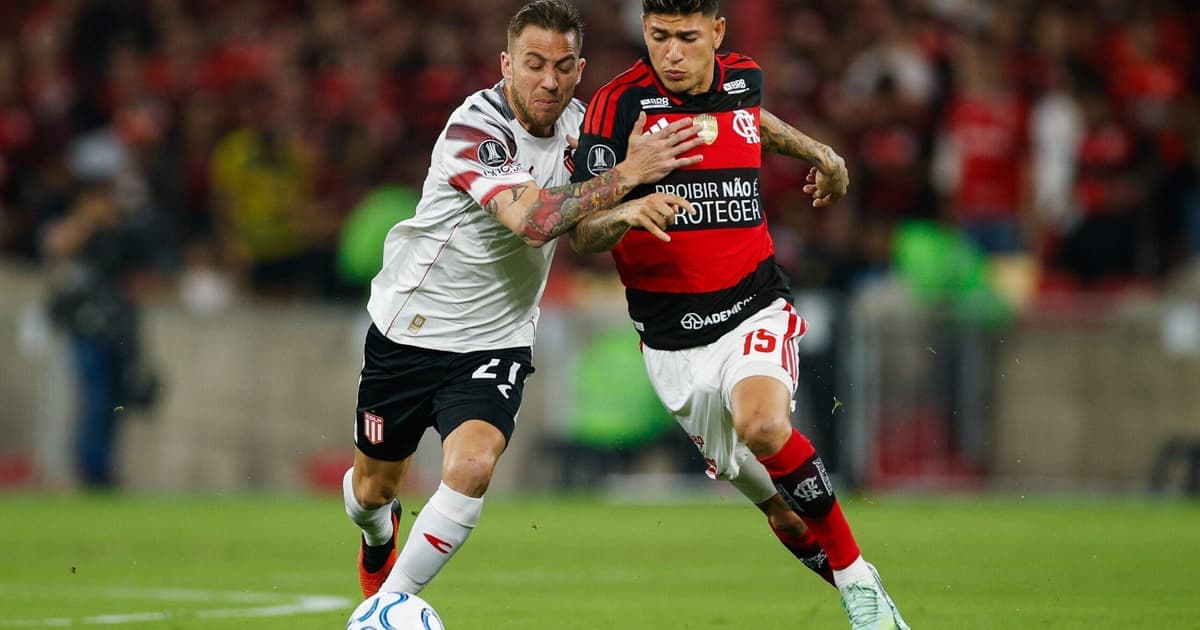 Lance de Carrascal em Flamengo x Estudiantes gera revolta: ‘Não dá’